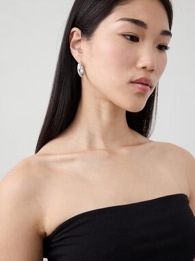 Banana Republic Silver Hoop earrings